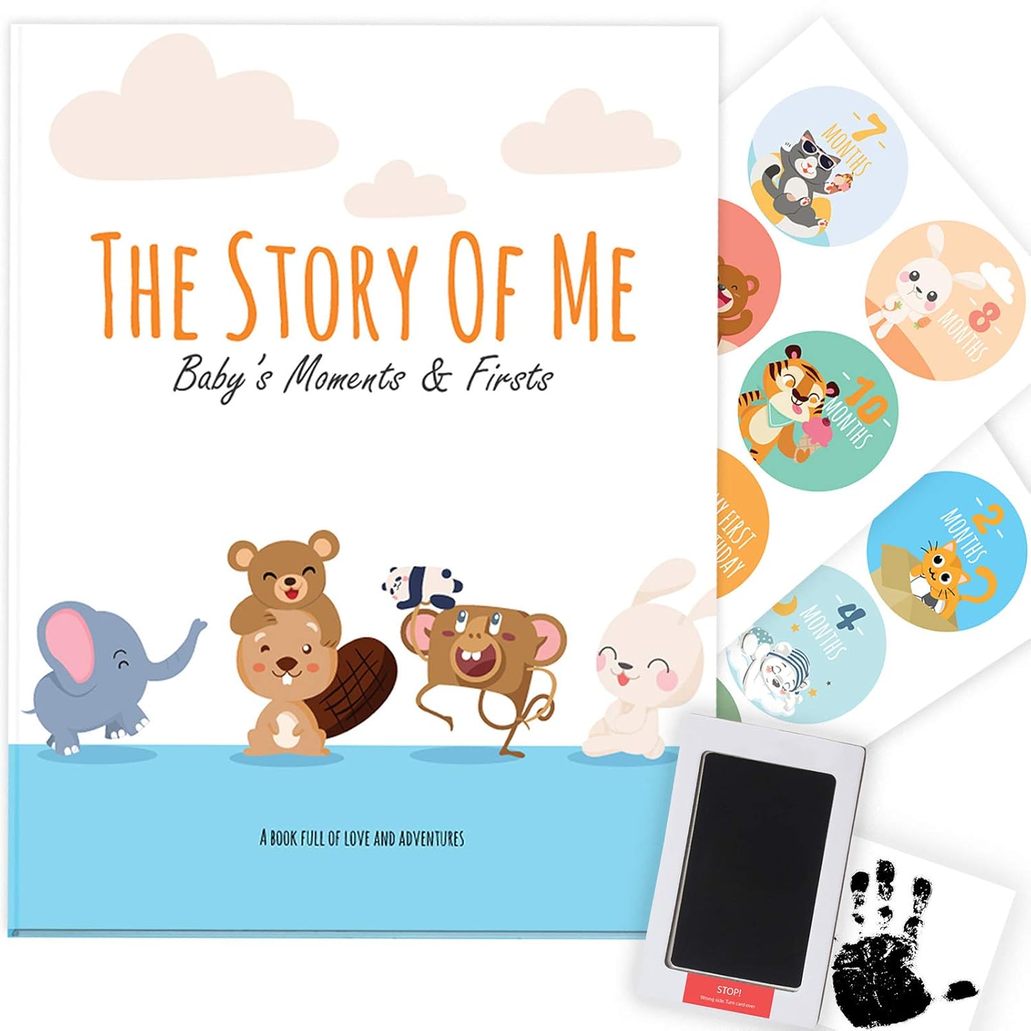 unisex newborn photo album Personalized baby memory book pregnancy