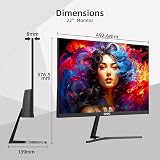 CHiQ 22F650 22 Inch Monitor FHD 1080p 100Hz sRGB 99% HDMI VGA Ultra Slim view 3