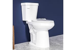 Miuara Extra Tall Toilet 21 Inch for Seniors - Elongated Comfort High Toilet, Bowl Height 20.7 Inch Seat Height 21.5”, Single Flush 1.28 GPF, Two Piece, 12” Rough In, White, for Bathroom