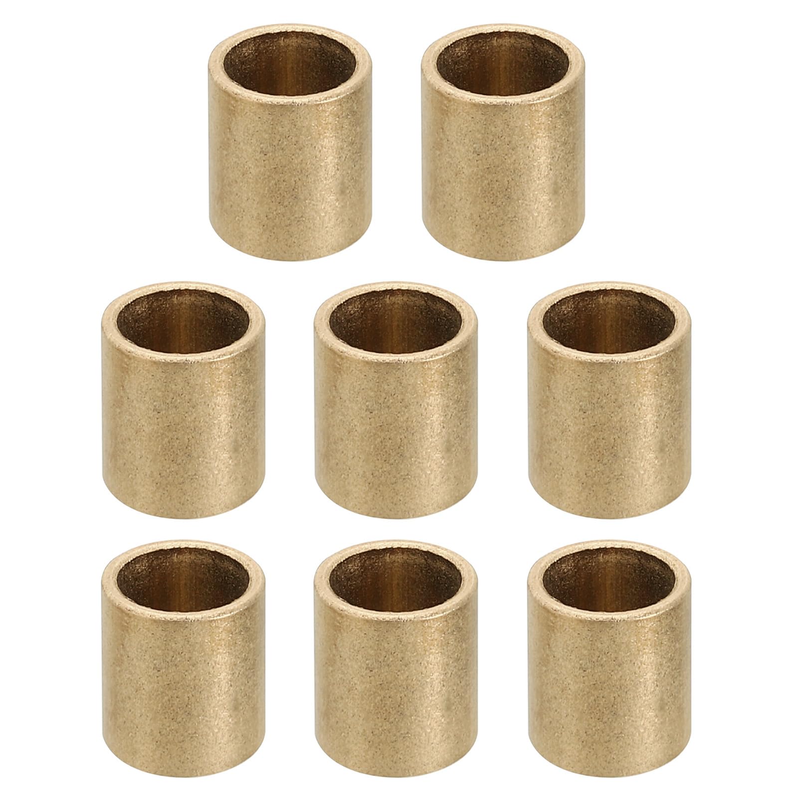 PATIKIL M8 Brass Spacers, 8 Pcs Metal Spacer Brass 8mm ID x 10mm OD x 12mm L Brass Spacers Screw Standoff for 5/16 Inch or M8 Screw