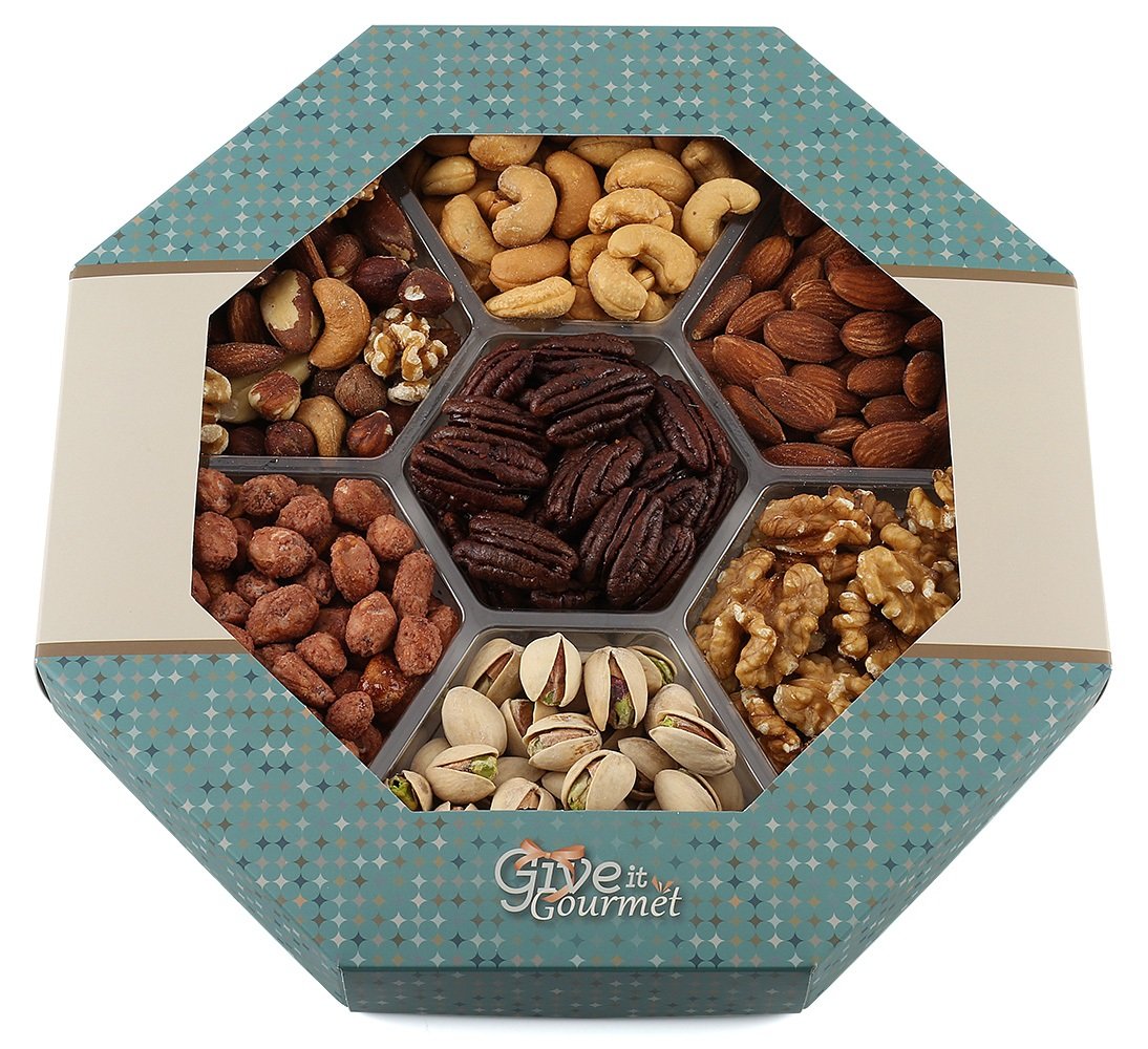 GIVE IT GOURMET, Large, Gift Baskets, Holiday Nuts Gift