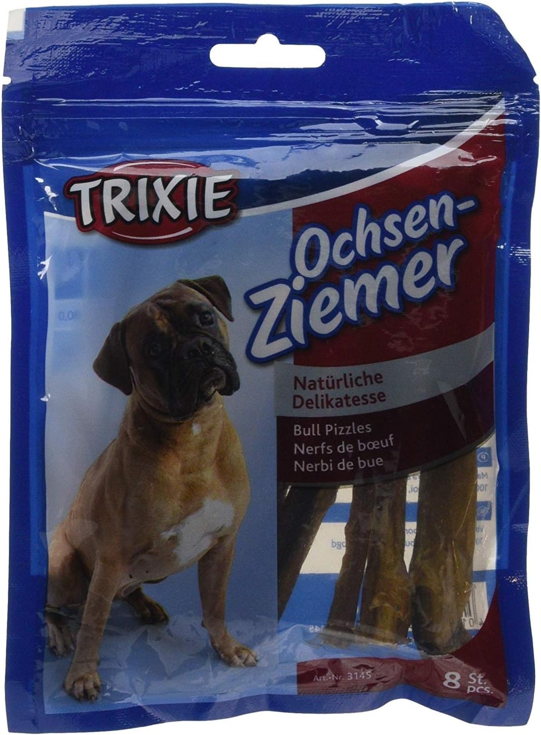 Trixie Bull Pizzle, 100 g, 8-Piece, 100 g (Pack of 1)