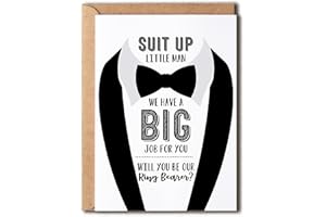 NTVShop Will You Be Our Ring Bearer Card - Ring Bearer Proposal Card - Ring Bearer Request Card - Happy Valentine Day Card