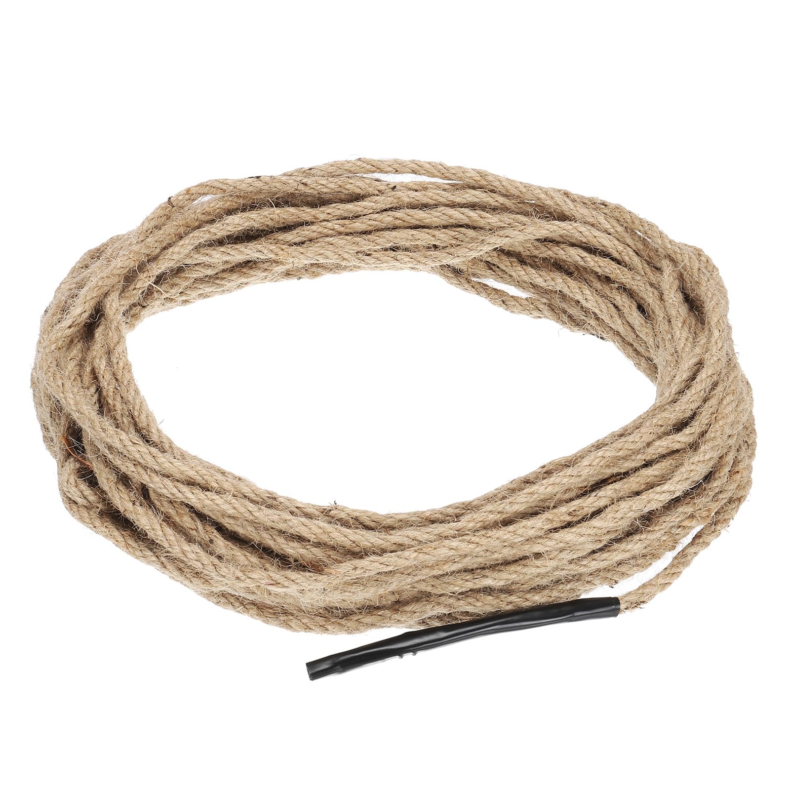 Patikil 1/4" x 50 Ft Twisted Manila Rope - Natural Thick Jute Rope for Docks, Railings, Bundling, Craft, Tug of War, Decorating