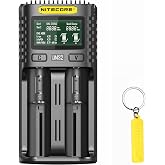 NITECORE UMS2 Intelligent QC Dual-Slot Quick Battery Charger for Li-Ion/IMR/LiFePO4/Ni-MH/Ni-Cd 14500 16340 18350 18650 20700 21700 AA AAA with NITECORE Tag