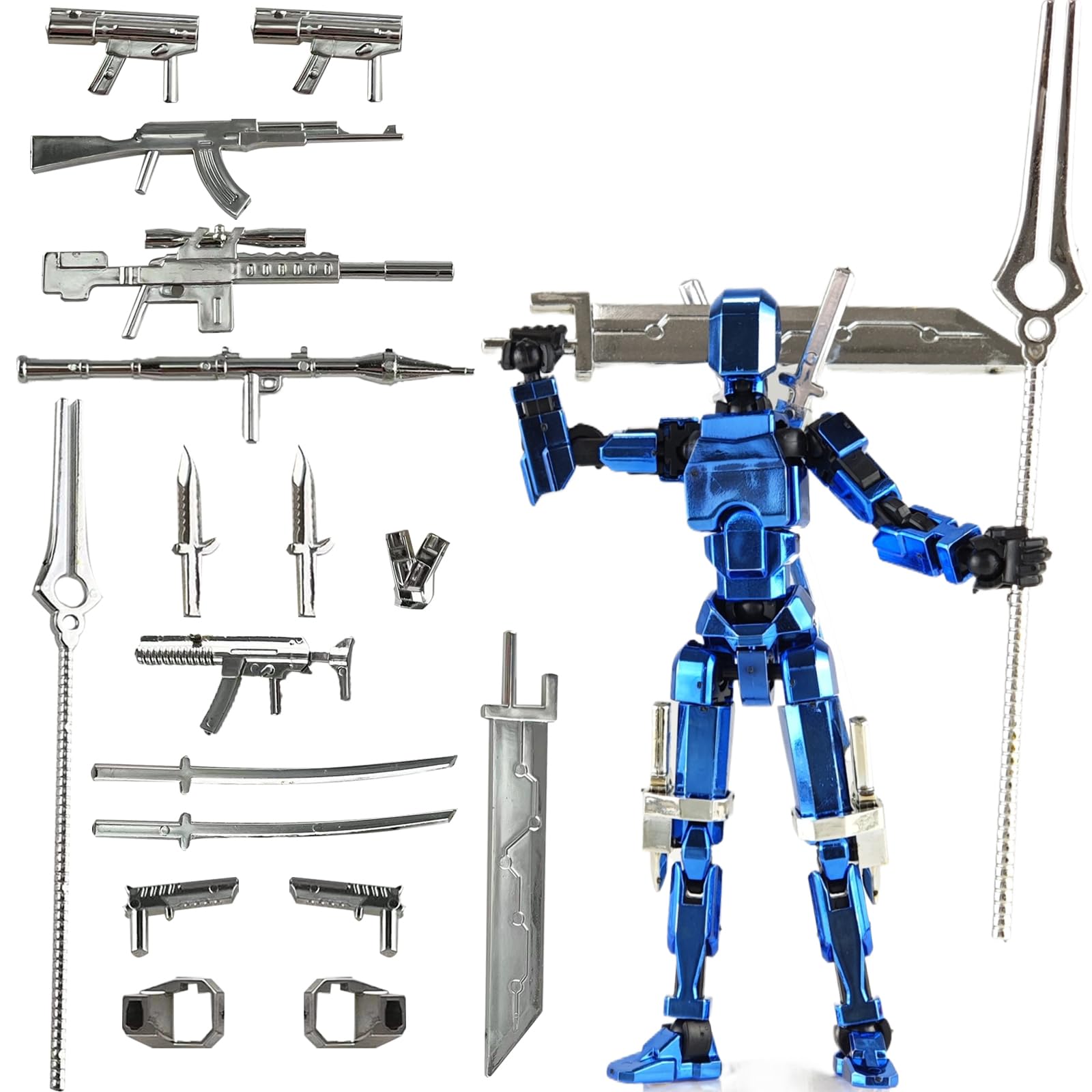 Assembly Completed T13 3D Printed Action Figures,Dummy 13 Robot 13 ...