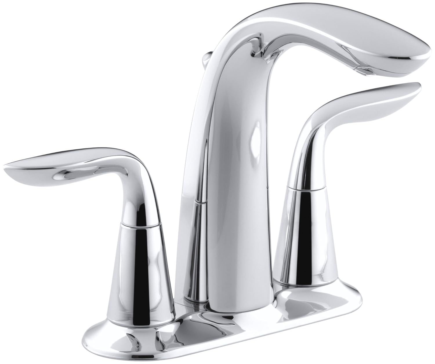 KOHLER K 5316 4 CP Refinia Centerset Lavatory Faucet Polished KOHLER K 5316 4 CP Refinia Centerset Lavatory Faucet Polished