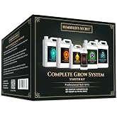 Humboldts Secret Starter Kit Pack, Plant Fertilizer &amp; Hydroponic Nutrients | Indoor &amp; Outdoor Growing, Base A &amp; B, CalMag and Iron, Golden Tree, Flower Stacker, Plant Enzymes, Complete Garden System