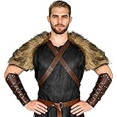 Viking Fur Shawl Costume Viking Warrior Accessories Viking Costume Medieval Costume Renaissance Halloween Cosplay Brown