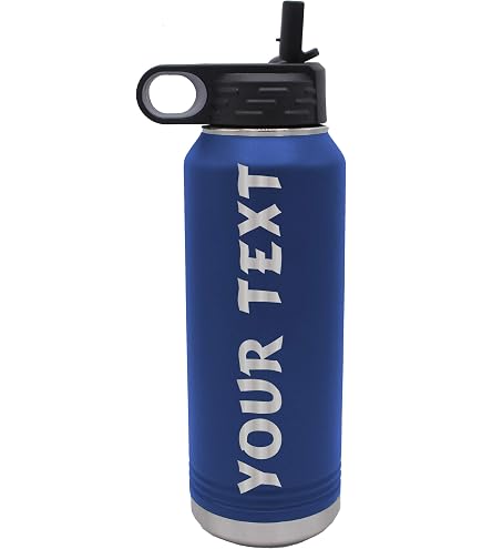 Amazing Items Personalized 40oz Stainless Steel Water Bottle – Vacuum Insulated, Straw Lid, Custom Name