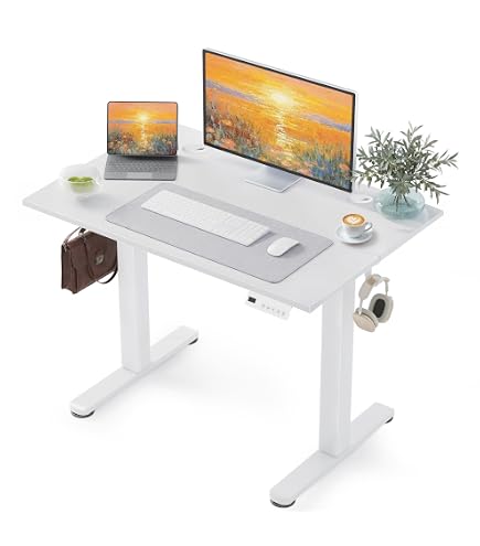 Bush Furniture Energize 55W X 24D Electric Height Adjustable Desk In Basic Black