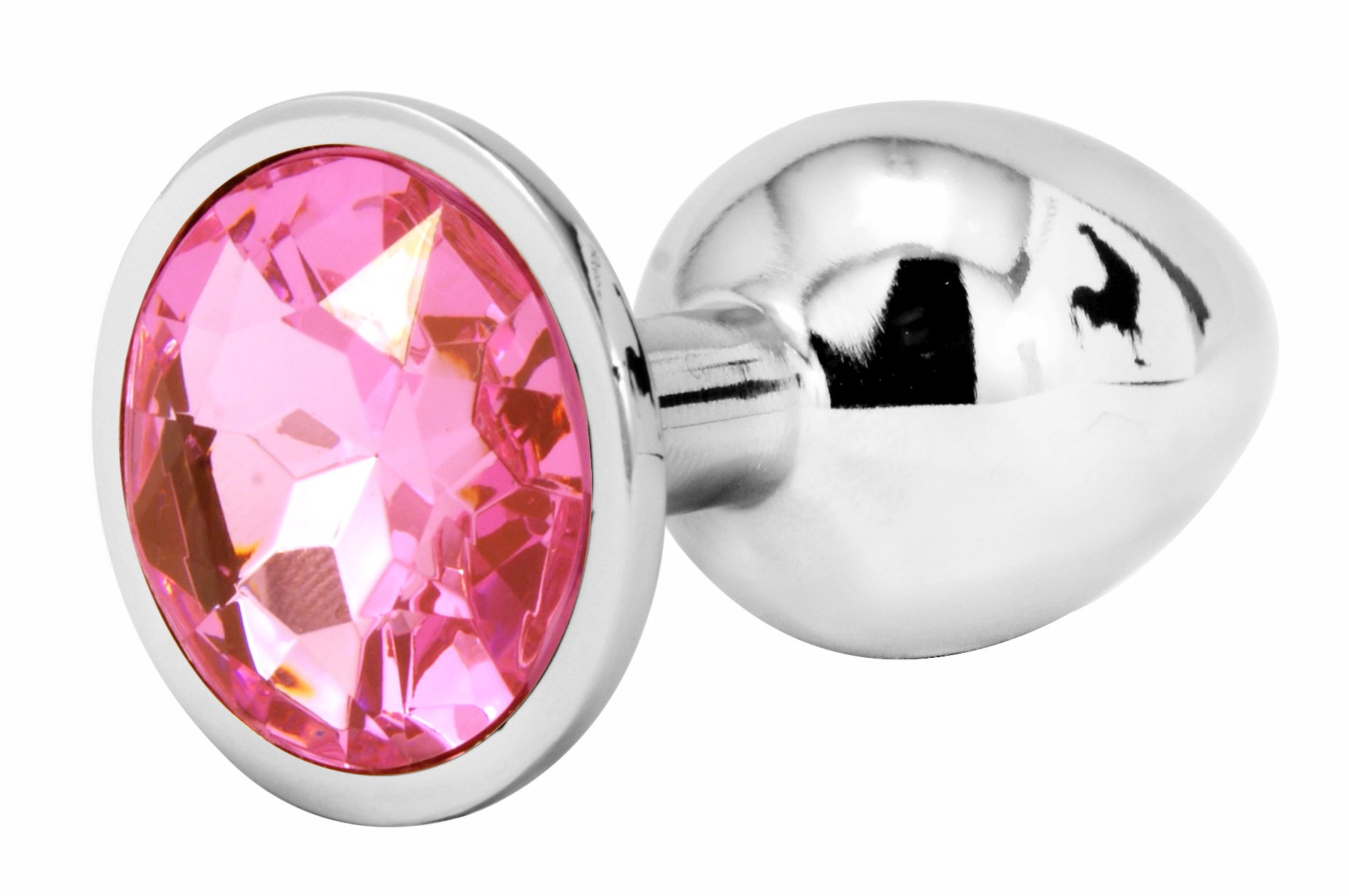 Handsome Cock Jewelled Butt Plug, Small, Pink