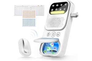 DOVERC Stop Bedwetting for Good! New Upgraded Wireless Bed Wetting Alarm for Boys and Girls with UV Mode, Night Light, Loud Sound/Strong Vibration, High Sensitivity Sensor, Kids Pee for Bedwetting Solutions