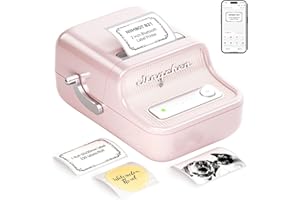 NIIMBOT B21 Label Maker, Inkless Bluetooth Label Printer, 2 Inch Portable Thermal Sticker Machine for Small Business,Marson Jar, Logo, Clothing, Mailing, Candles & Jewelry, Ideal for Gifting, (Pink)