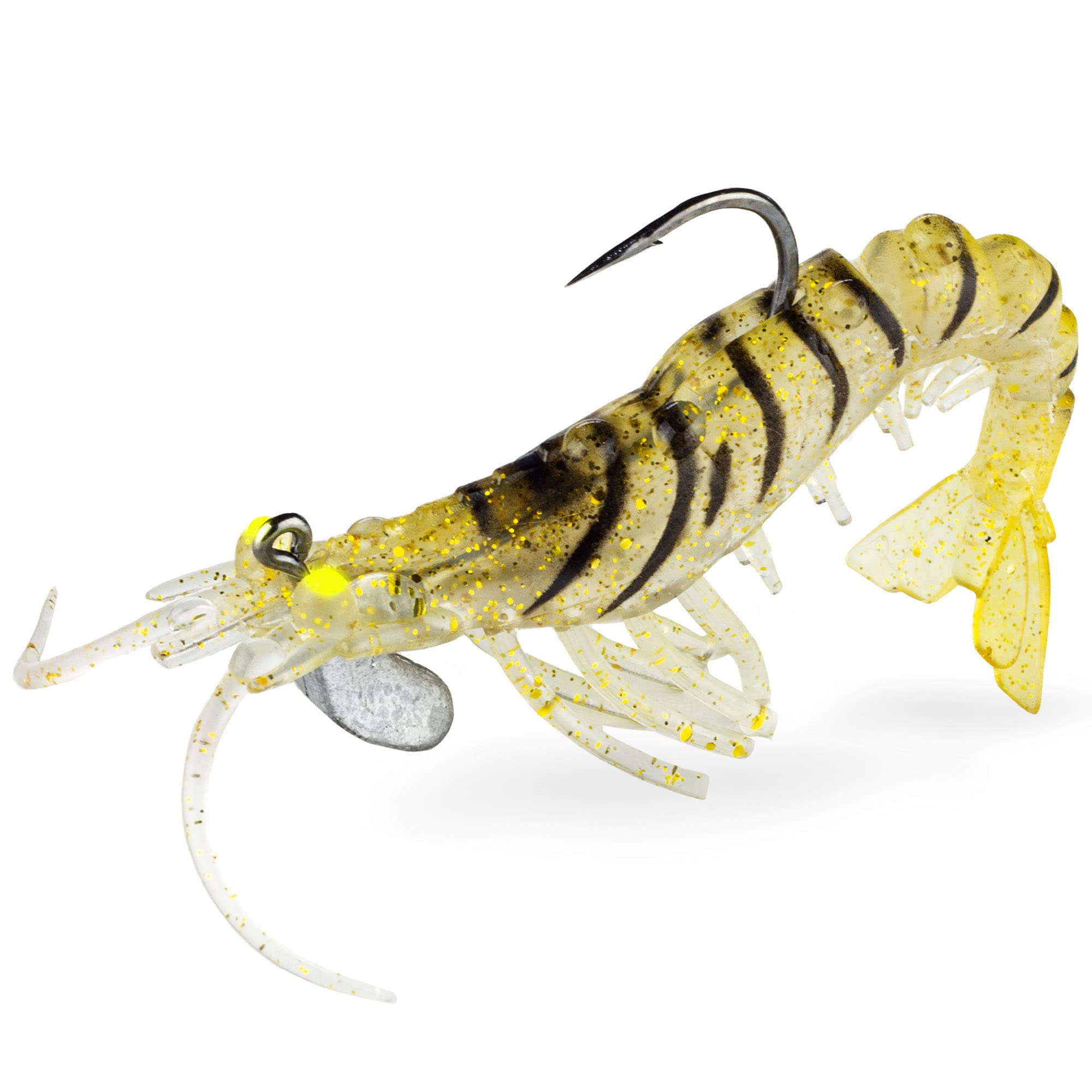 FISHN® GRUMPYcrab 12.5cm, 13.7gr, 2 pieces - Ultra realistic artificial bait rubber fish for fishing for pikeperch, pike, cod, saithe incl. Hoes and weight (Wild Tiger)