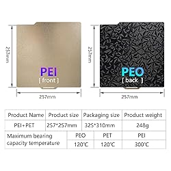 3D Printing Smooth PEO + Textured PEI Spring Steel