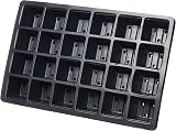 Bosmere N256 24 Cell Seed Tray Inserts, Pack of 5, Black