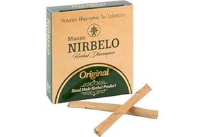 NIrbelo Herbal Dhoompan - Witout Filtered Beedi 100% Tobaco Free and Nicotine Free - Made from All Natural Ingredients - 20 B