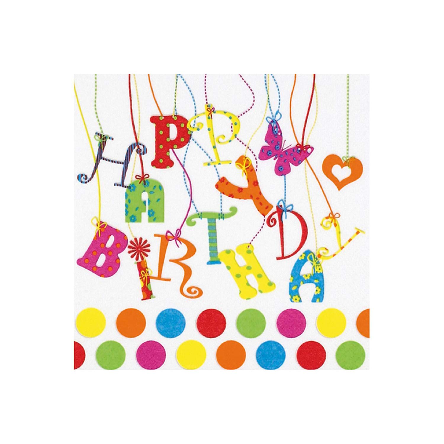 Anniversary House Tiflair Birthday Lunch Napkins 3 ply