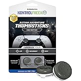 KontrolFreek CQC Classic for PlayStation 4 (PS4) and PlayStation 5 (PS5) Controller | Performance Thumbsticks | 2 Mid-Rise Concave | Gray/White