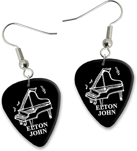 Elton John Design 3 Gitarre Plectrum Ohrringe Earrings Bweg Amazon De Musikinstrumente