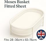Dudu N Girlie Jersey Cotton Travel Cot Fitted Sheets 65x95 2-Pack White view 3