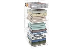 Cidaziya Closet Organizers and Storage Shelves for Clothes, Collapsible Stackable Storage Bins Organizer Baskets Containers Drawers for Truck Camper Closet RV Closets Pantries Cupboard Wardrobe