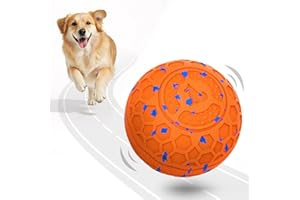Fsitego Interactive Dog Ball: Moving Dog Ball Auto Rolling - Interactive Dog Toys for Boredom - Bouncy & Throwable, Type-C Re