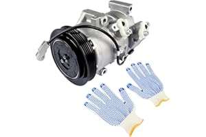 Flynsu A/C AC Compressor with Clutch Replacement for Toyota Yaris 2007-2012 L4 1.5L Part# 158318, 157318, 88310-52481, 8831052481
