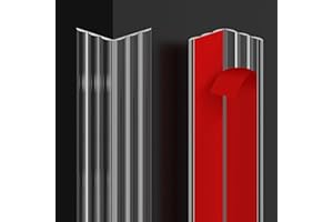 MONOID Wall Corner Protector Clear, Soft Self Adhesive Wall Corner Guard for Furniture Corner, Door, Tables & Easy to Install Wall Corner Shield，1.18INx3FT