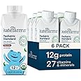 KATE FARMS Organic Pediatric 1.2 High Calorie Chocolate Nutrition Shake, 12g Protein, 27 Vitamins and Minerals, Meal Replacement, 8.45 oz (6 pack)