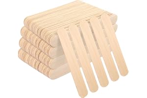 GNIEMCKIN 500 Pieces 7.8 Inch Wooden Popsicle Stick, Wood Sticks, Wooden Craft Sticks, Ideal for Building Model, Handicraft, 