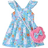 Mioglrie Baby Girl Clothes Newborn Dress Summer Toddler Girls' Clothing Casual Sundress with Cute Bag Infant Outfits