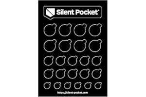 Silent Pocket SLNT Webcam Privacy Stickers for Camera Lens Privacy (Black Out) - Blocks Hackers' Spying, Recording and Eavesdropping, Fits Laptops, Phones and Tablets, Reusable and Restickable