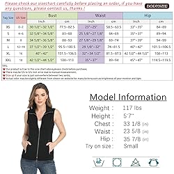 MISS MOLY Women's Lightweight Vest Casual Zipper