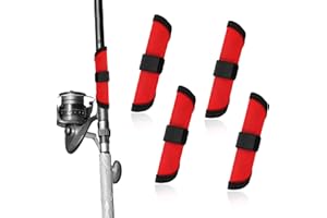 BOXOB 4pcs Fishing Lure Covers, 5.91 Inch Fishing Hook Covers Fish Pole Sleeve Fish Bait Gloves Protectors Wraps Essential Gear for Fishermen Gift