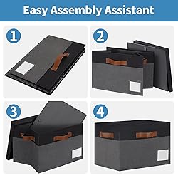 GhvyenntteS Fabric Storage Bins with Lids 3
