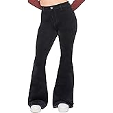 YMI Womens Chloe 1 Button Tube Corduroy Flare Jeans