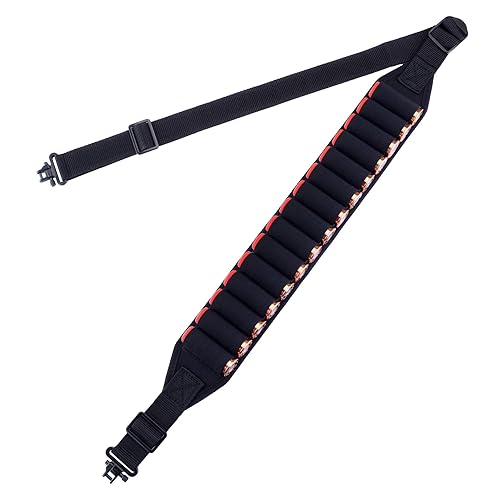 BOOSTEADY Black Shotgun Sling with Shell Holder