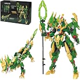 BlockverseXion 2-in-1 Transforming Robot Building Set, Ages 8+ | 2-in-1 transforming design, movable joints, Mech Dragon Toy