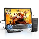 NORTHING 10.7" IPS Flat Screen TV, Portable Mini TV with Antenna ATSC Tuner, LCD Monitor 1080P with HDMI, AV, USB Input, Remote Control, Stand, Small Television for Camping Car Travel