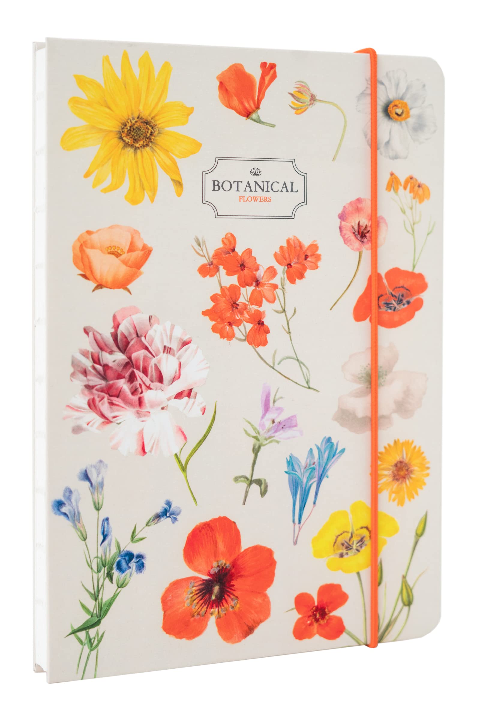 Kokonote Botanical Flowers A5 Notebook - Bullet Journal - Notebooks A5 - Notepads A5 - A5 Notepad - Dotted Notebook A5 - Dotted Bullet Journal - Dotted Paper