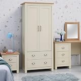 TAD Timber Art Design UK Lisbon 2 Piece Bedroom Set Cream Oak Top view 2