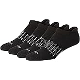 Hanes Men's Absolute Active Cushioned Heel Shield Moisture Wicking Socks (4-Pack)