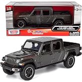 Motormax 2021 Jeep Gladiator Rubicon 1:27 Scale Diecast Model Car Granite Dark Grey All Star Toys Exclusive 79368