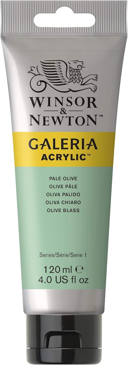 Winsor & Newton 120ml Galeria Acrylic Paint Pale Olive Amazon.co.uk