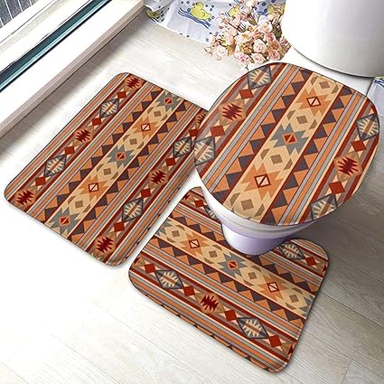 ROBTE Alfombras de baño y alfombras de baño Americanas de diseño Nativo