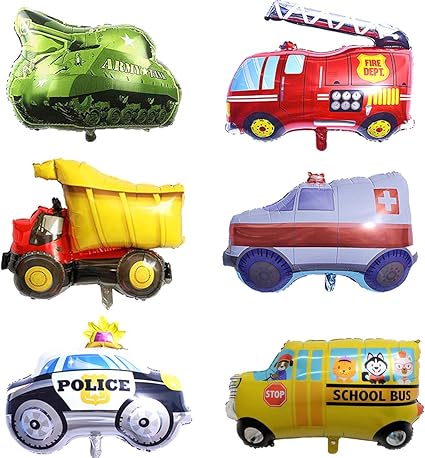 Amazon Com Synuo 6 Piece 32 Inch Large Engineering Truck Fire