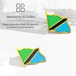 Tanzania Flag Lapel Pin - Enamel Metal National