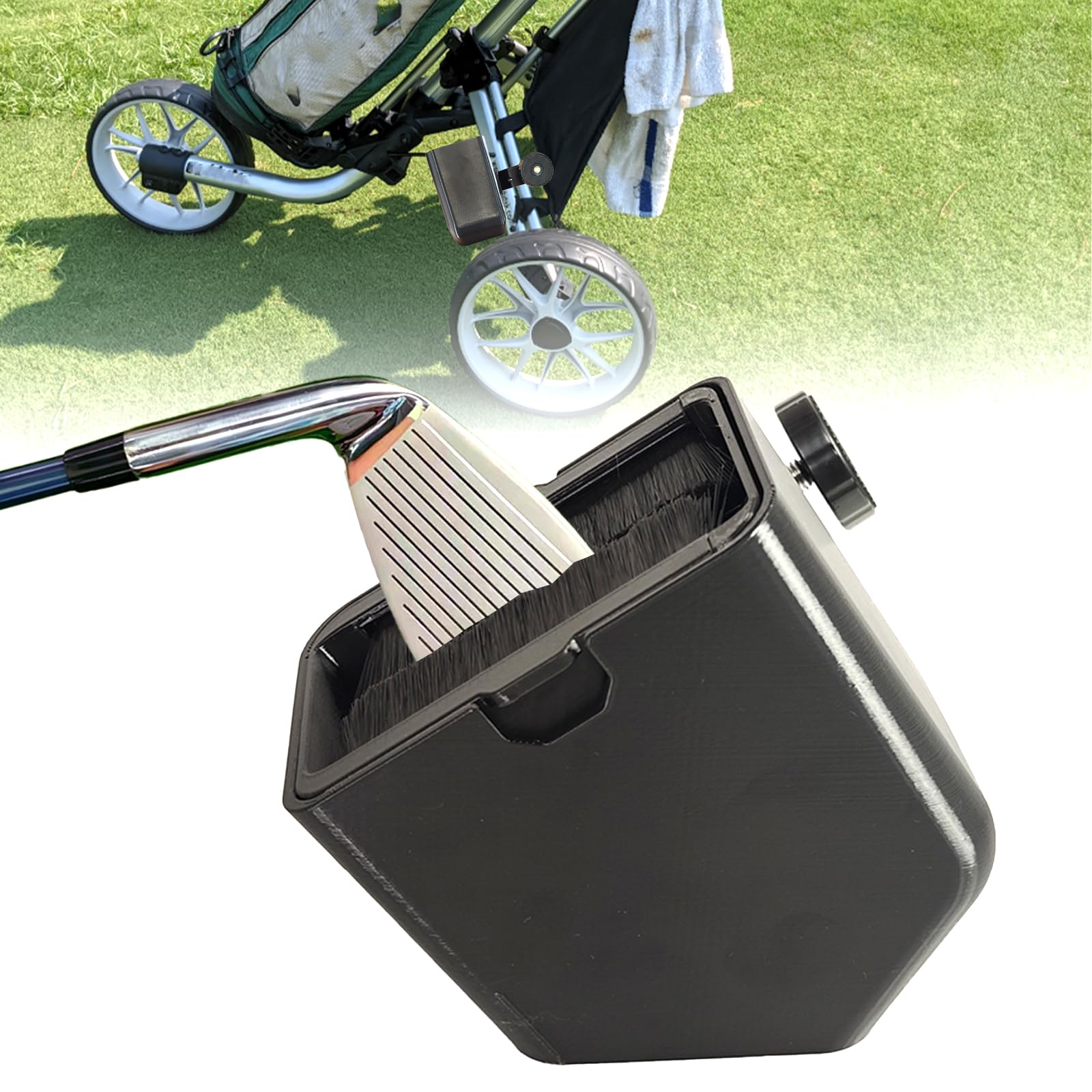 Photo 1 of PoolTechX Golf Cart Club Cleaner, General Golf Club Cleaner for Golf Carts, Strong Nylon Bristles, Easy to Clean and Install